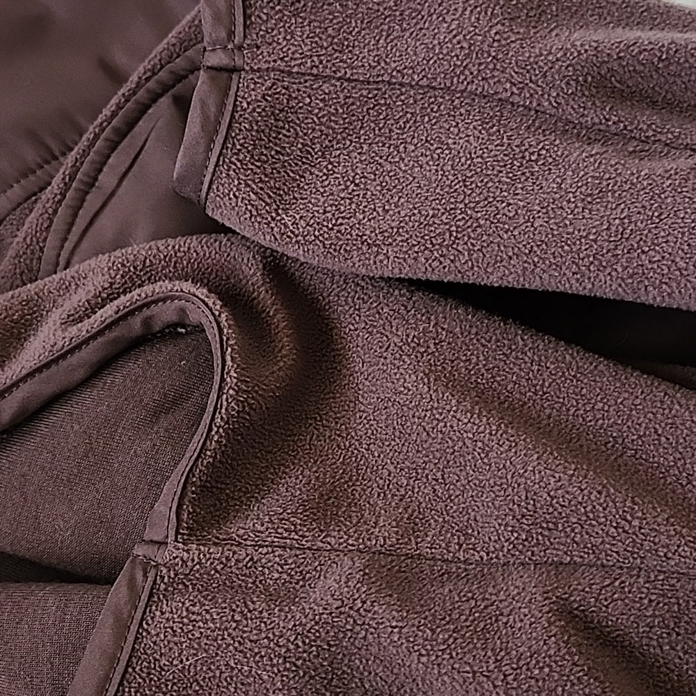 Tek Gear brown zip front vest with fleece trim - Picture 7 of 12